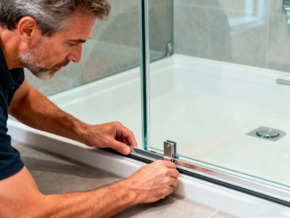 Repairing Shower Door Rollers and Tracks