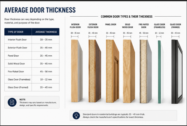 Average Door Thickness