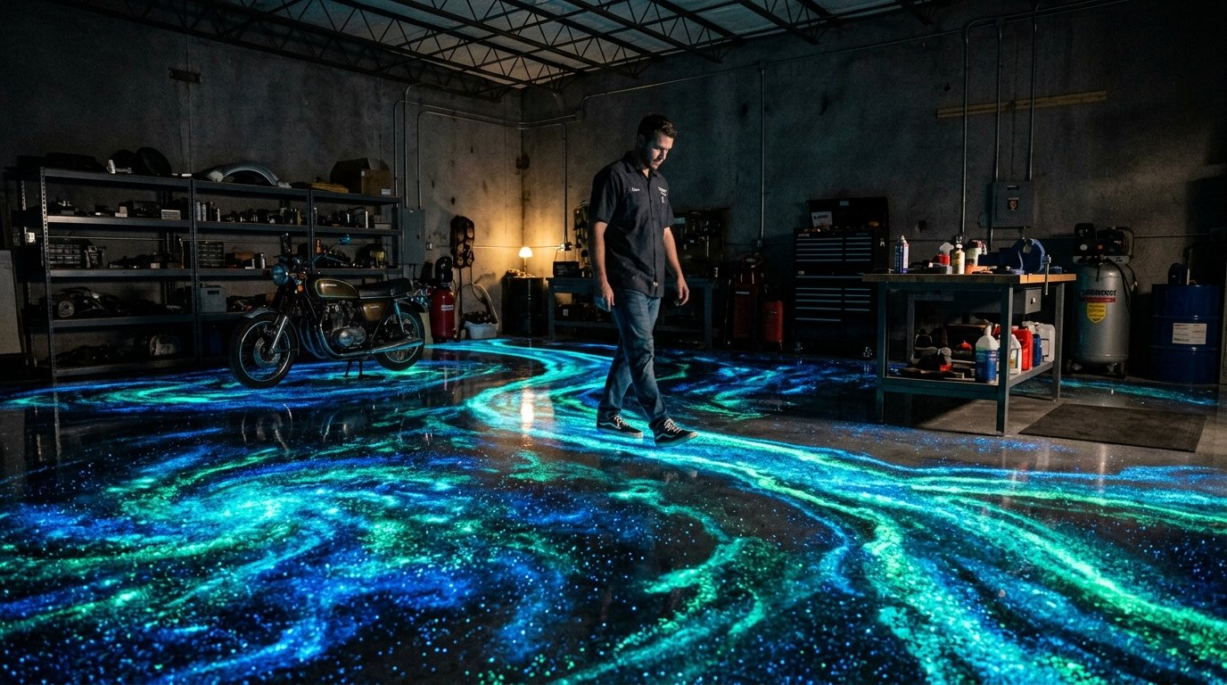 Glow in the Dark Epoxy Floor