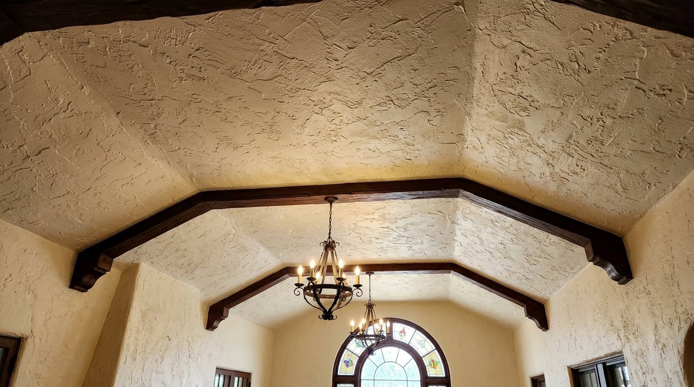 Asbestos Stucco Ceiling