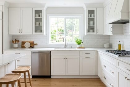 Clean White Kitchen Cabinets