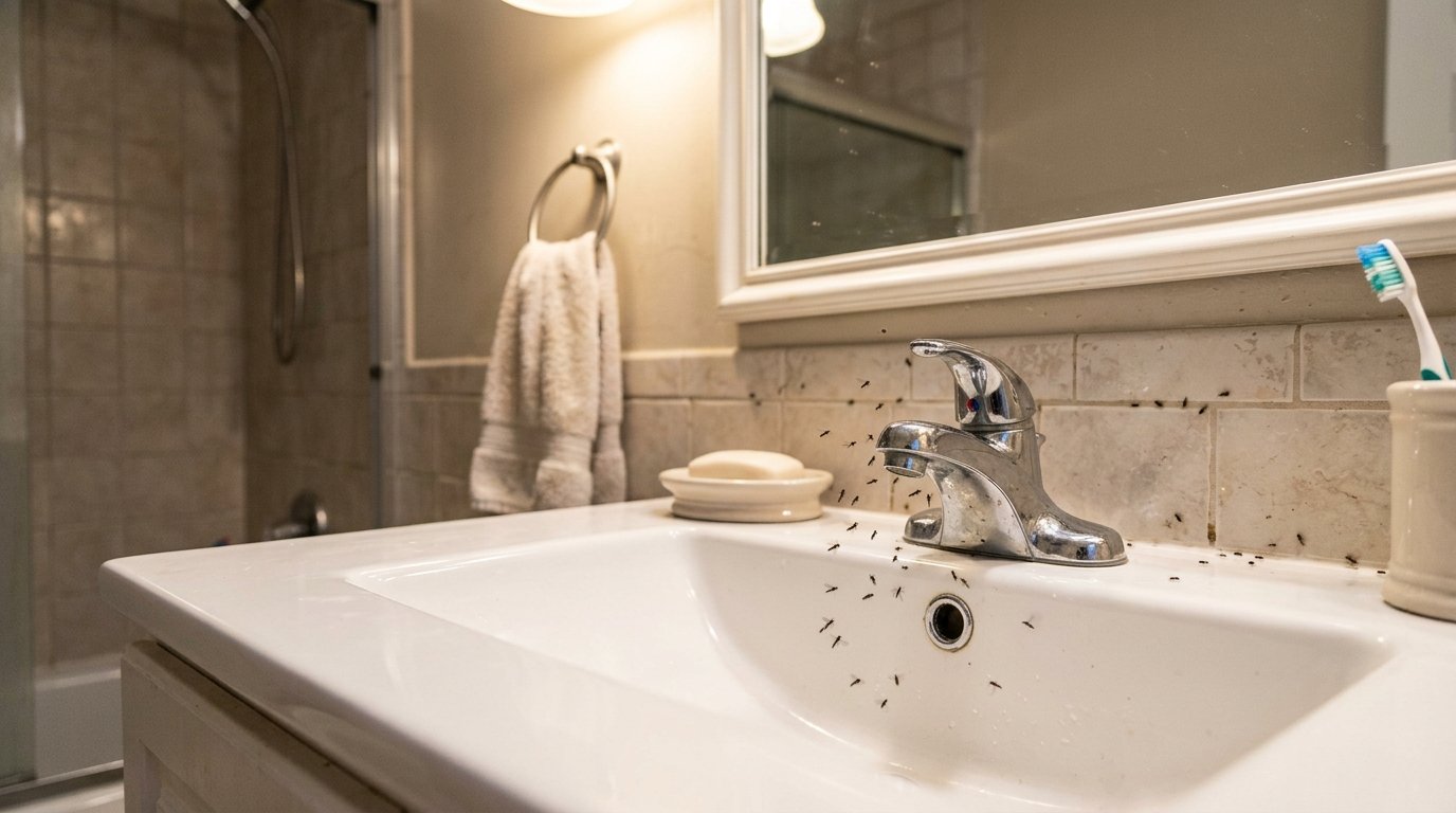 Gnats in Bathroom