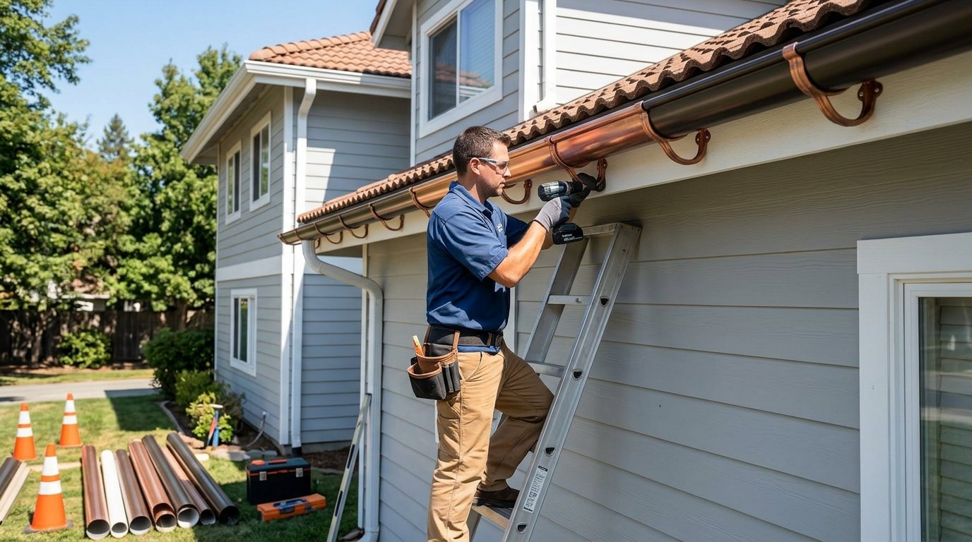 Half Round Gutter Installation