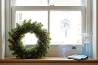 How to Hang a Wreath on Windows