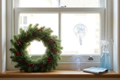 How to Hang a Wreath on Windows