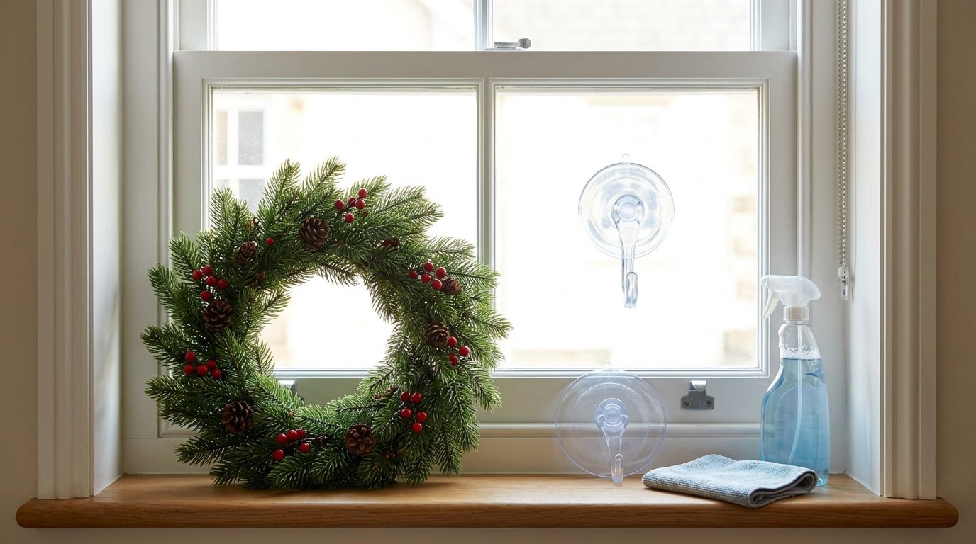 How to Hang a Wreath on Windows