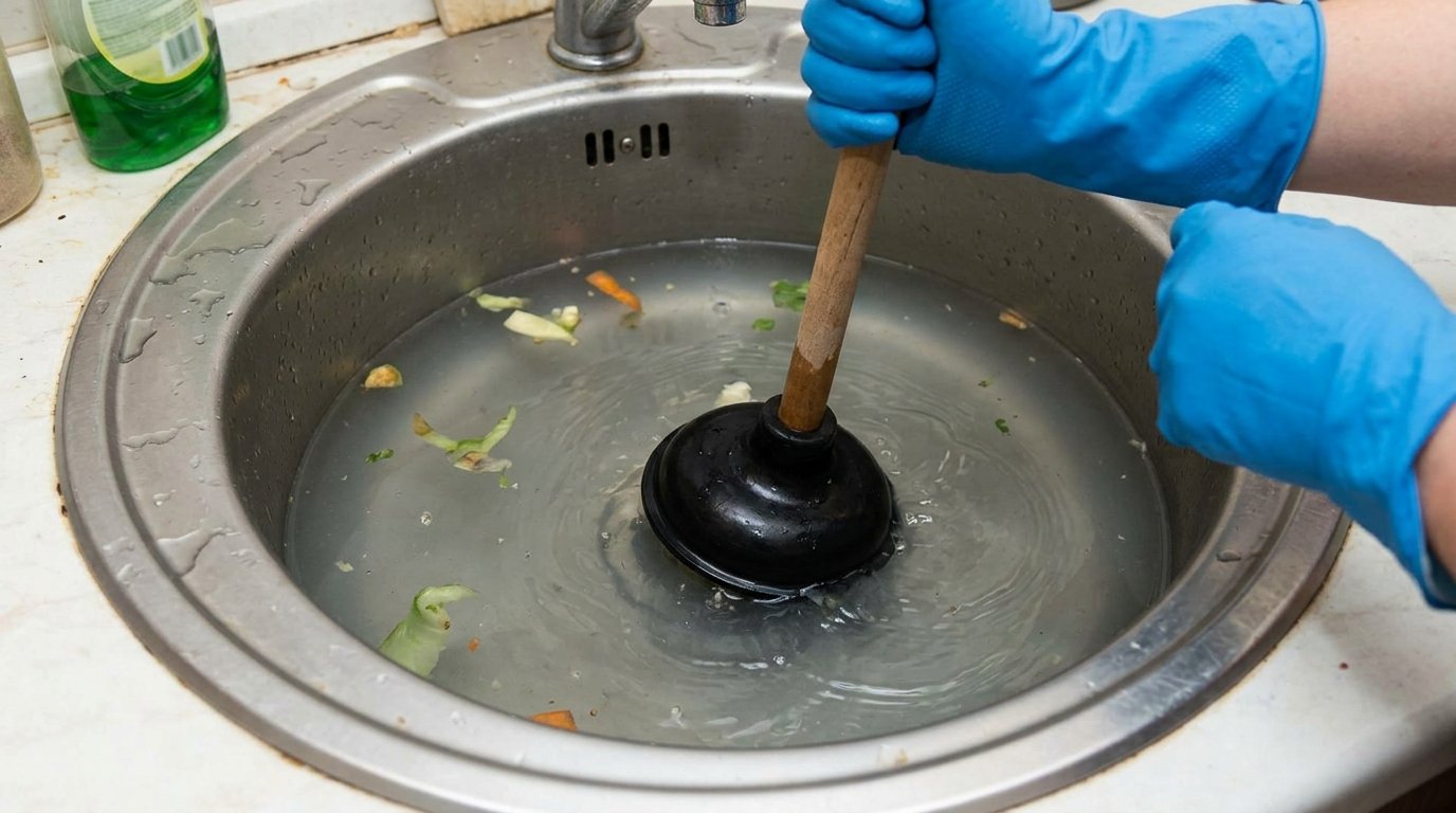 Unclog a Kitchen Sink