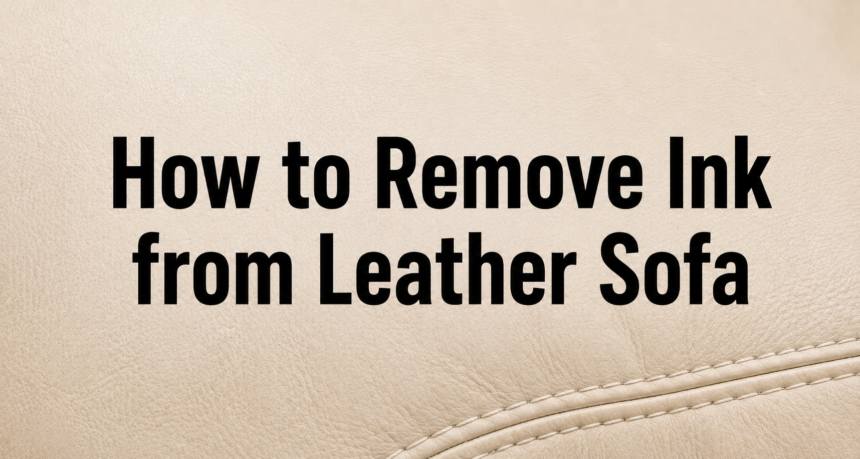 How to Remove Ink from Leather Sofa: Easy Step-by-Step Guide