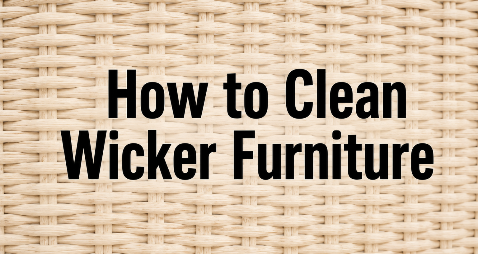 How to Clean Wicker Furniture