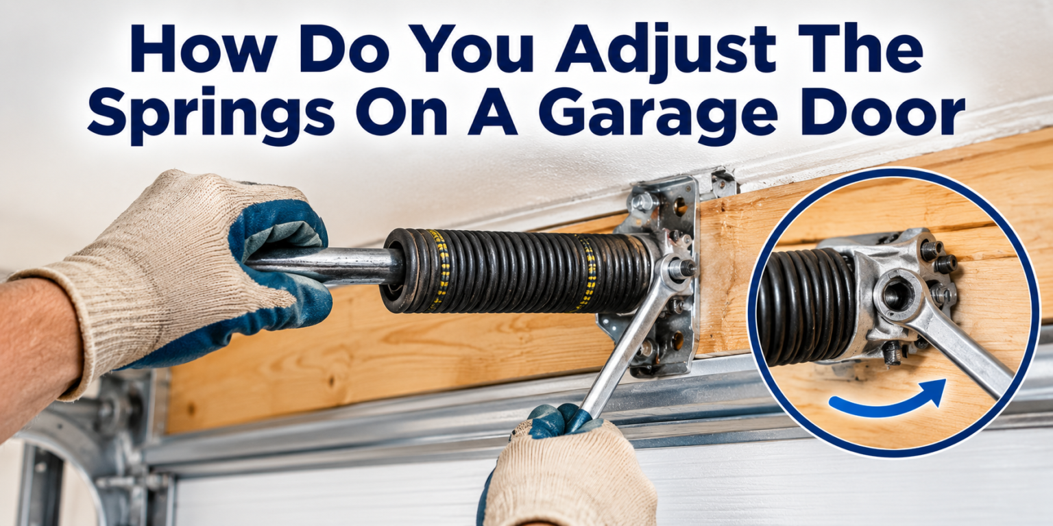 How Do You Adjust The Springs On A Garage Door