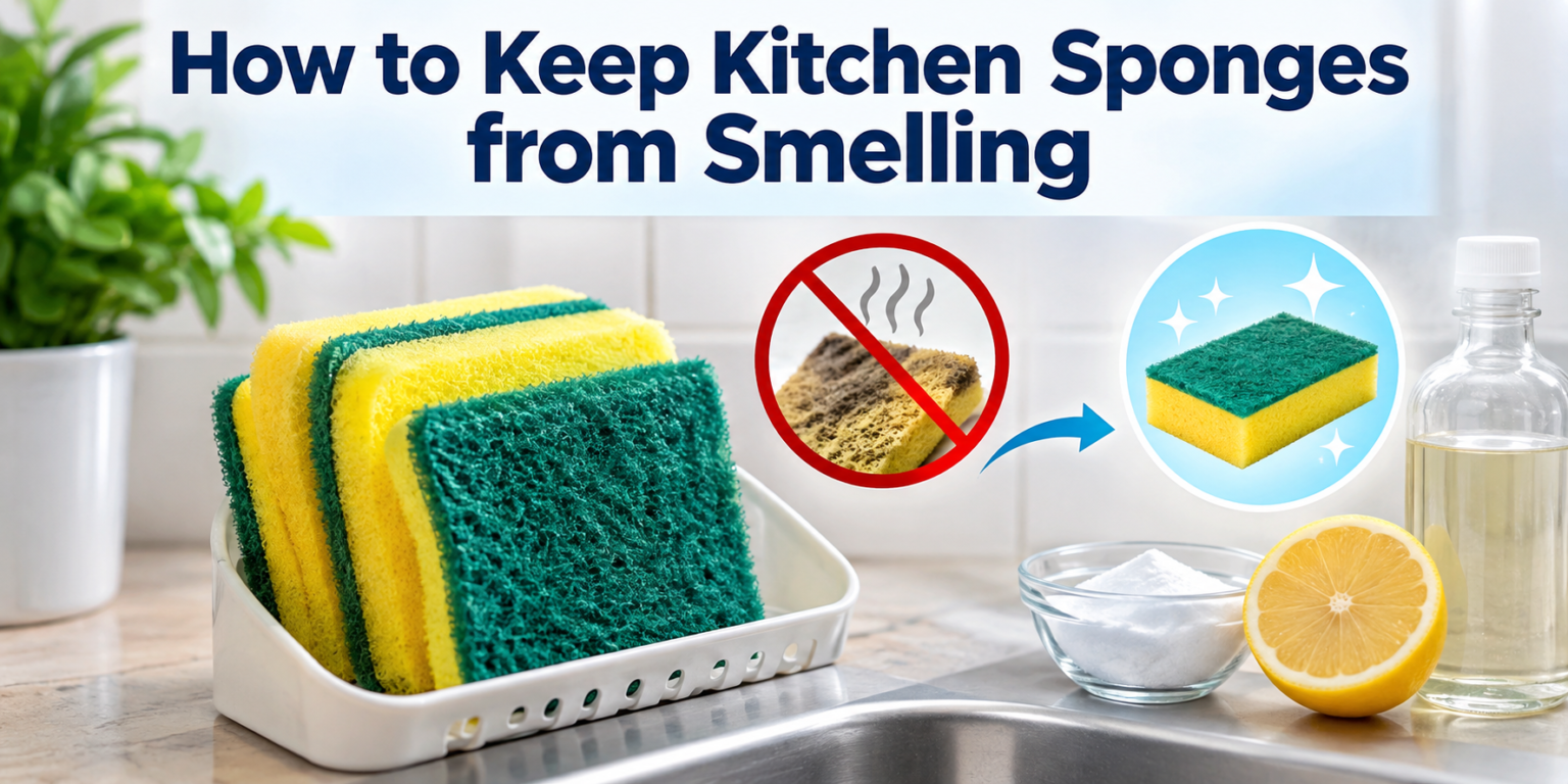 How to Keep Kitchen Sponges from Smelling
