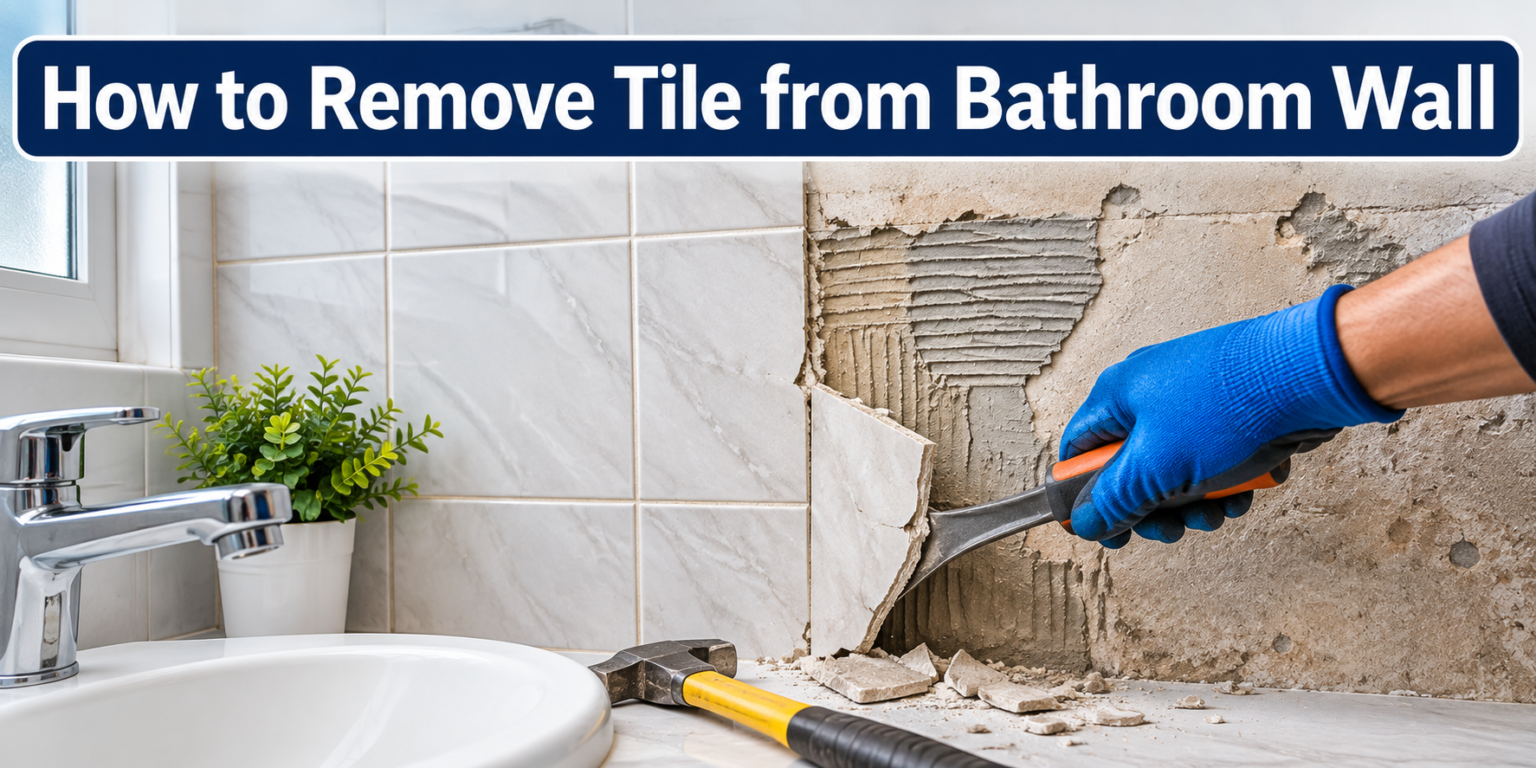 How to Remove Tile from Bathroom Wall
