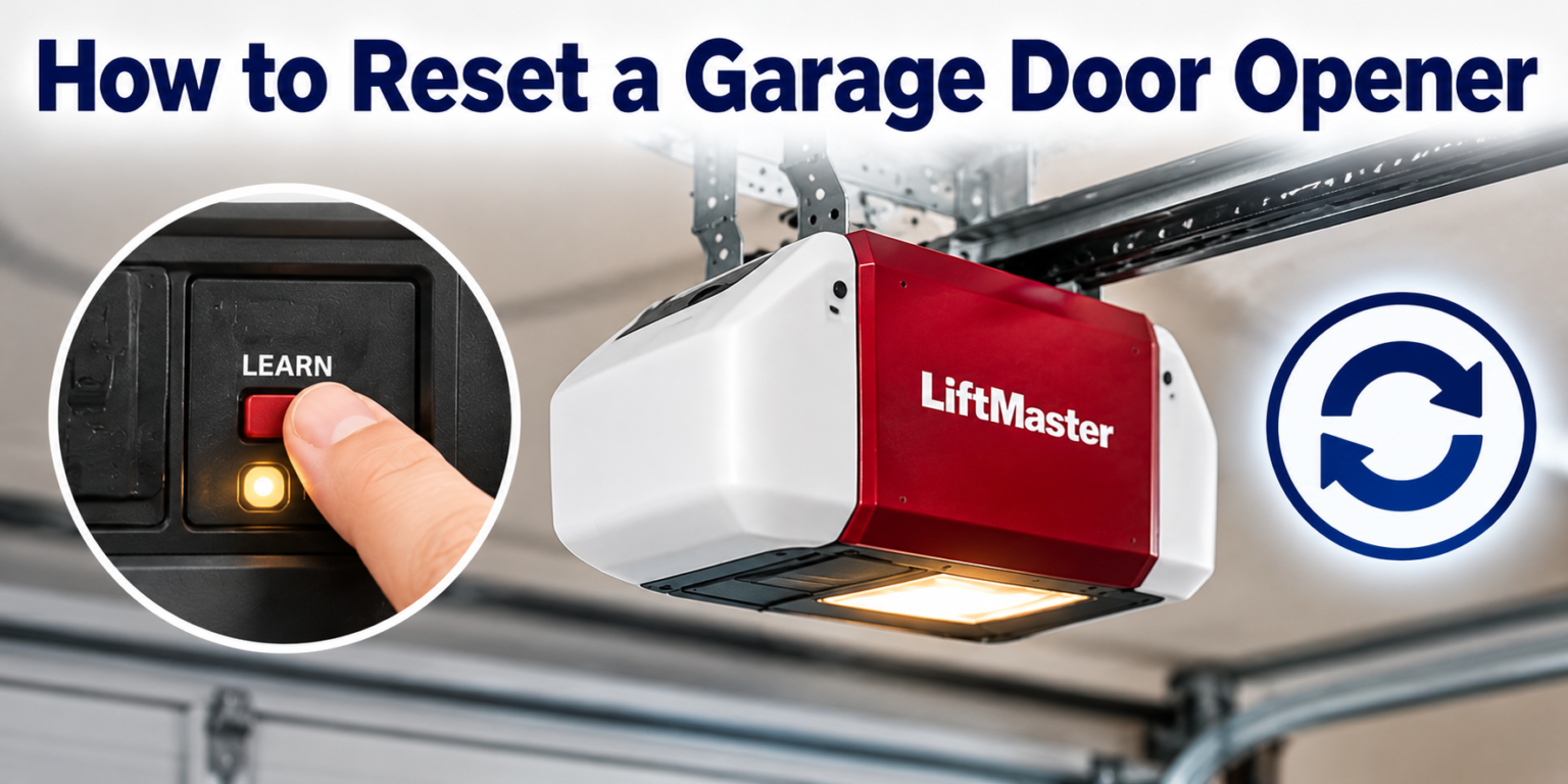 How to Reset a Garage Door Opener