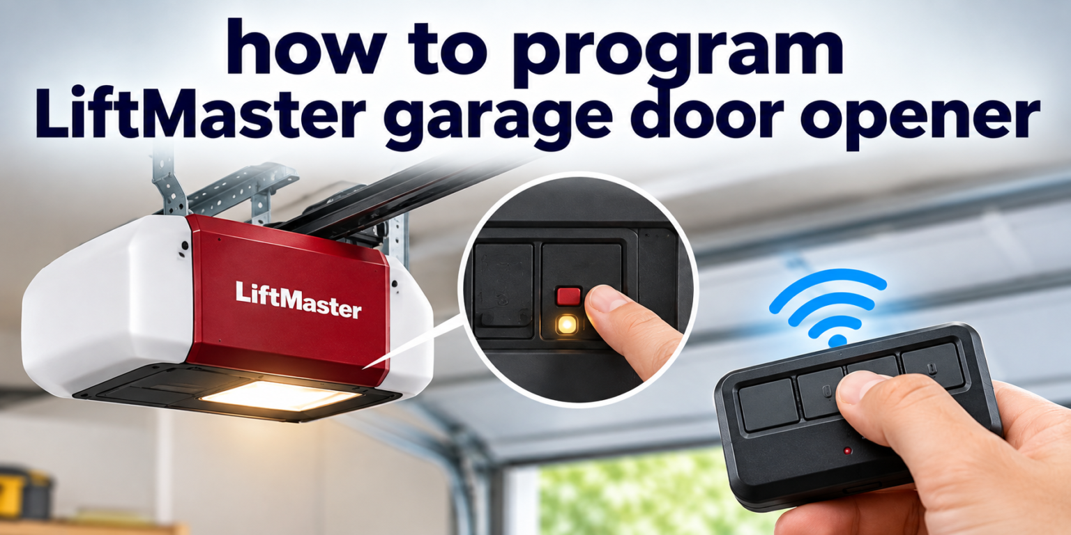 how to program liftmaster garage door opener