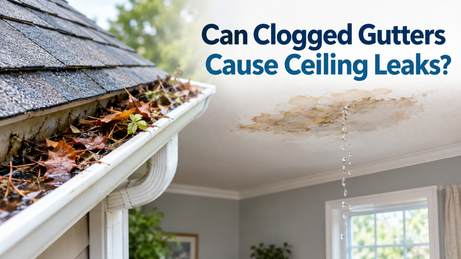 Can Clogged Gutters Cause Ceiling Leaks
