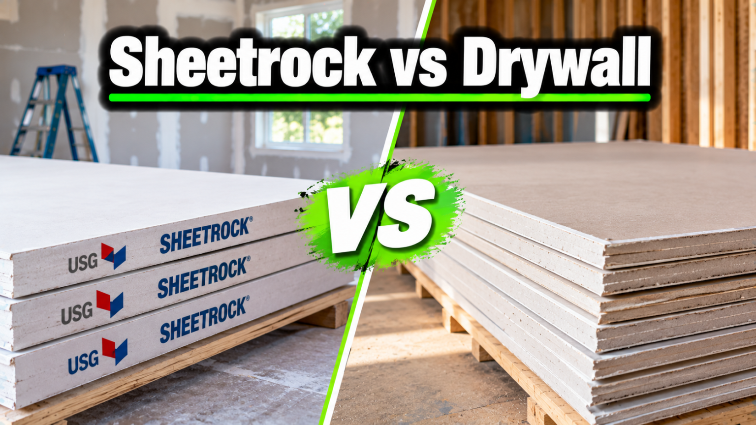 Sheetrock vs Drywall