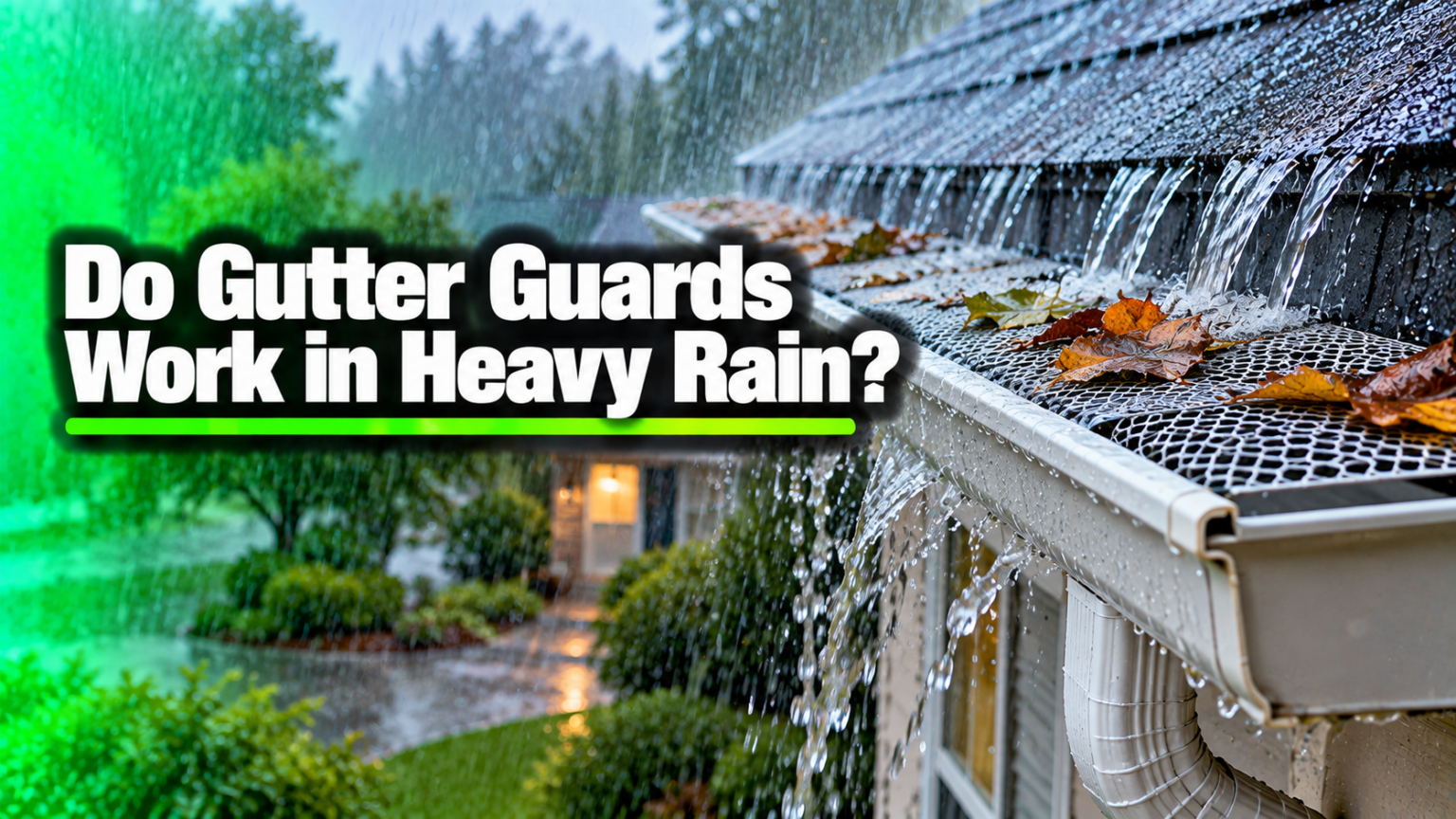 Do Gutter Guards Work in Heavy Rain