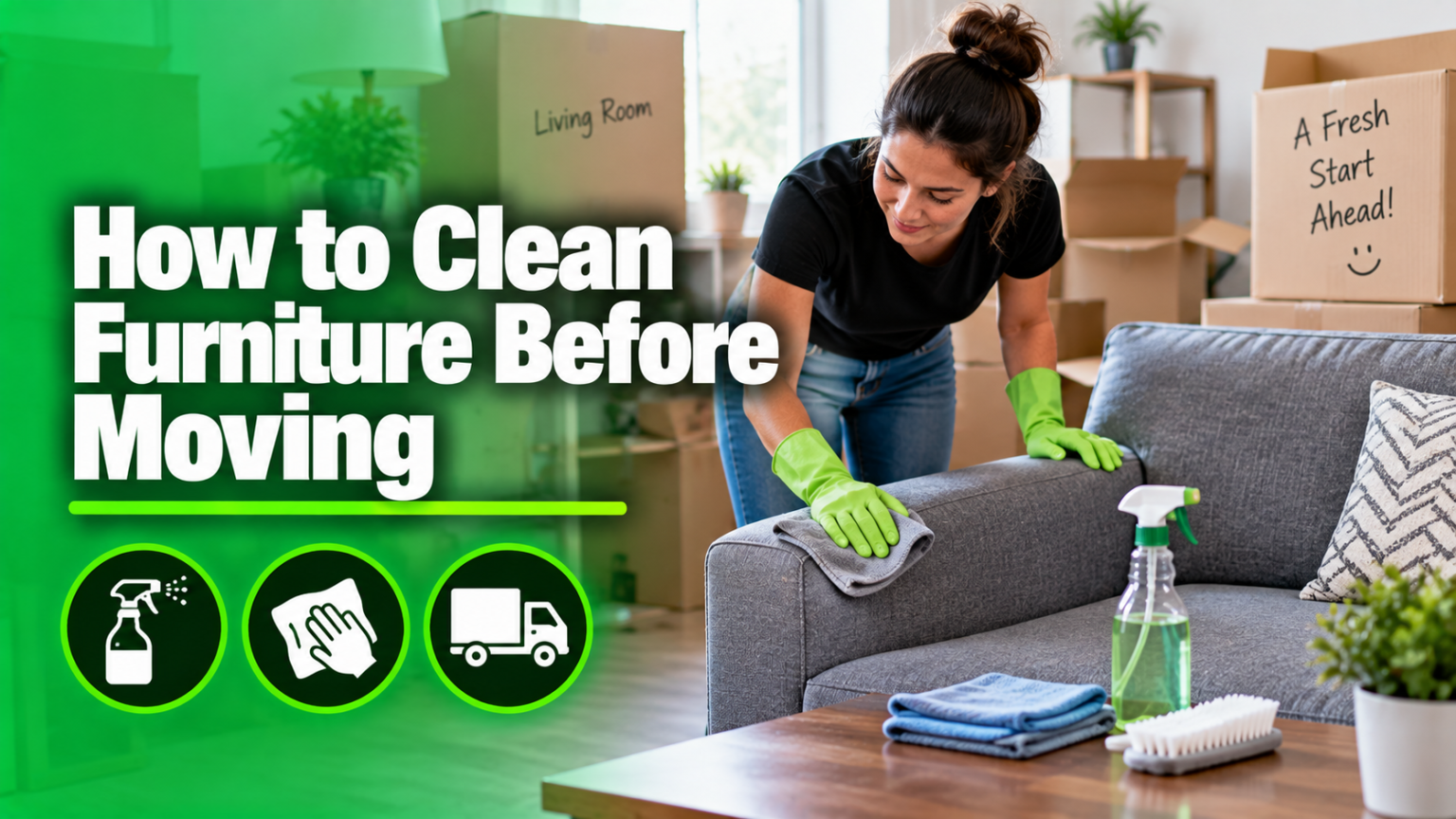 How to Clean Furniture Before Moving