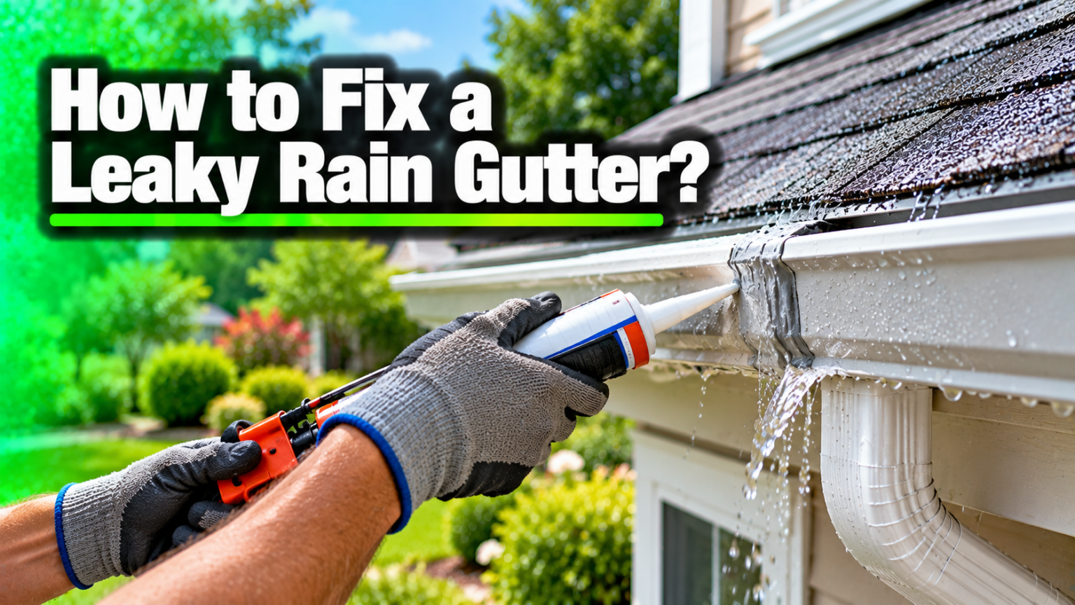 How to Fix a Leaky Rain Gutter?