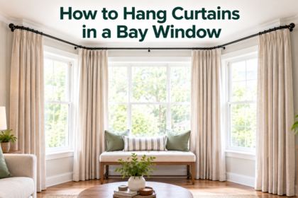How to Hang Curtains in a Bay Window