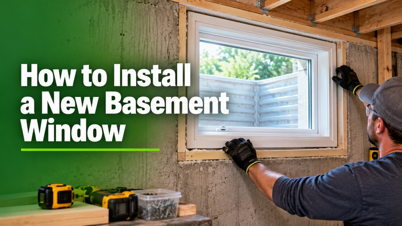 How to Install a New Basement Window