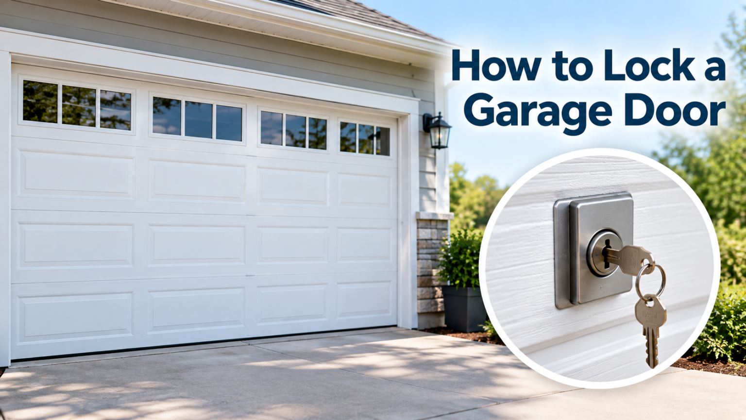 How to Lock a Garage Door