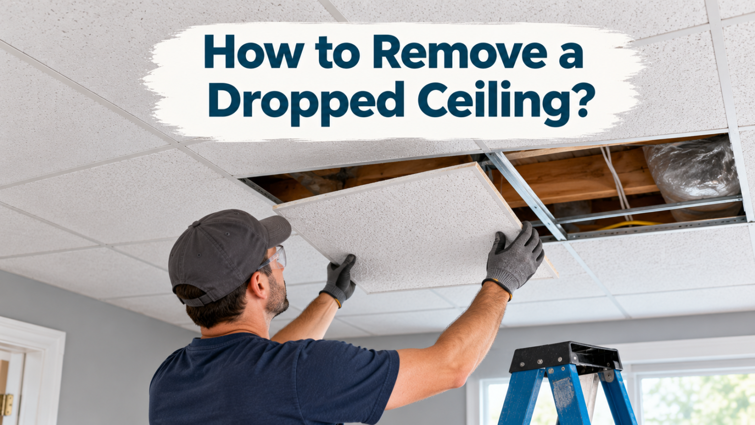 How to Remove a Dropped Ceiling?