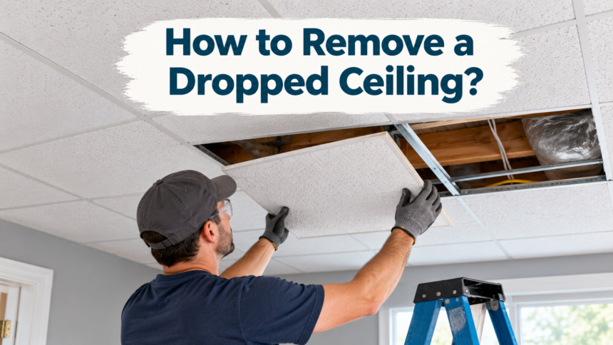 How to Remove a Dropped Ceiling?