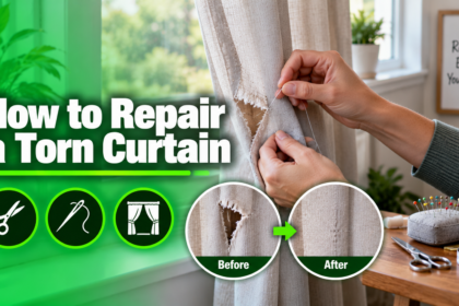 How to Repair a Torn Curtain