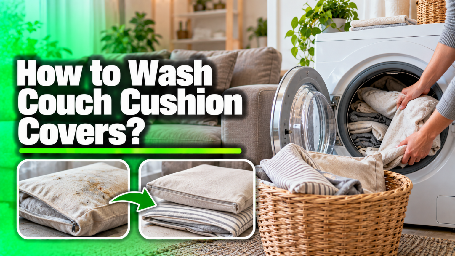 How to Wash Couch Cushion Covers