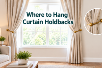 Where to Hang Curtain Holdbacks