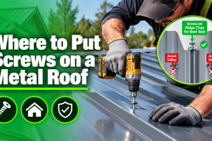 Where to Put Screws on a Metal Roof