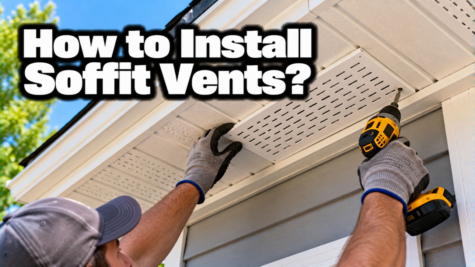 How to Install Soffit Vents