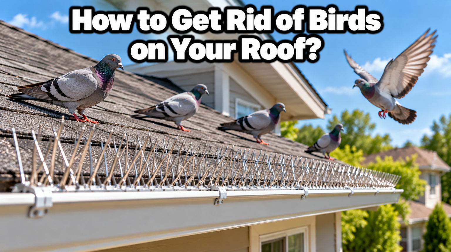 How to Get Rid of Birds on Your Roof?
