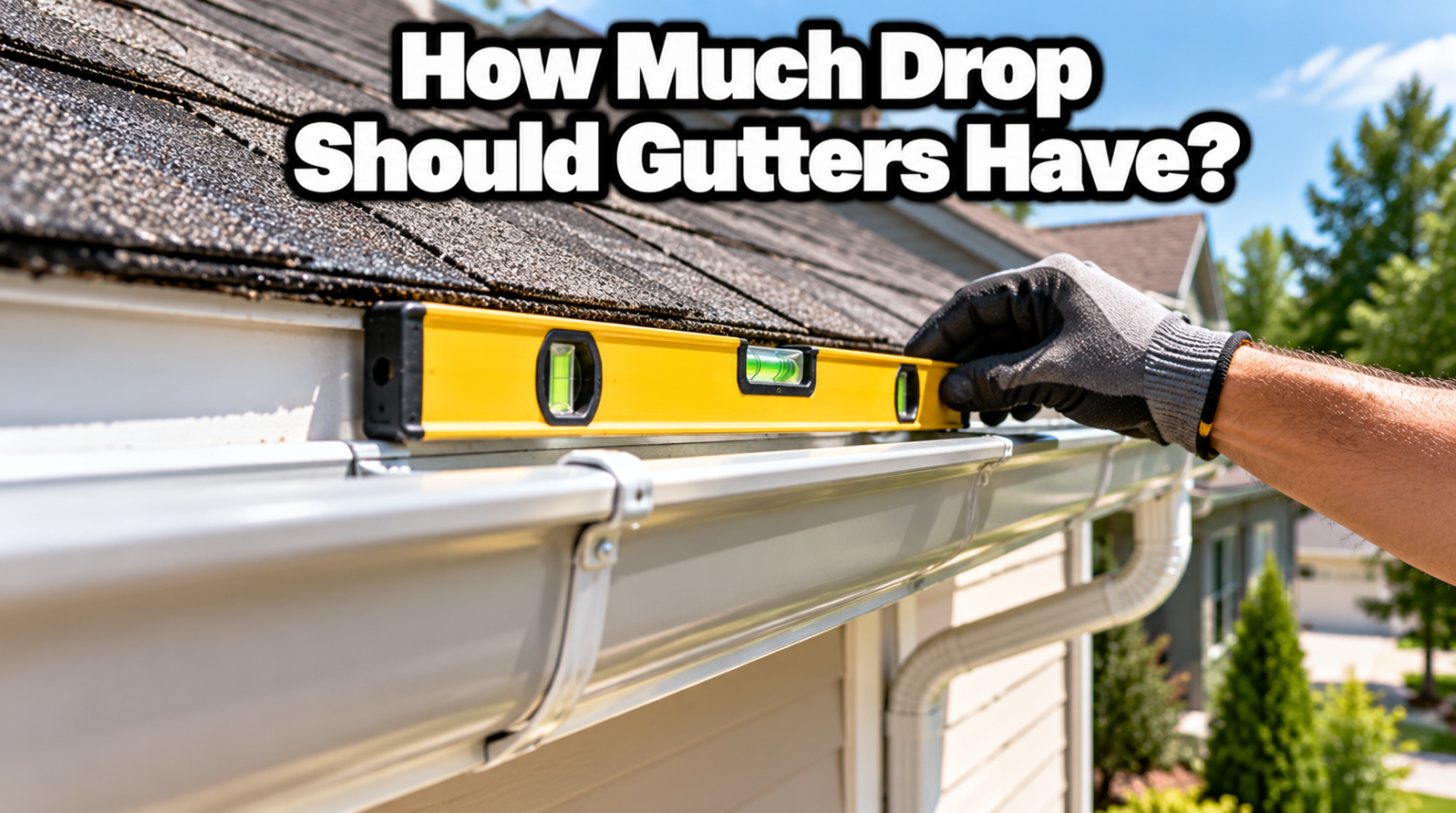 How Much Drop Should Gutters Have?